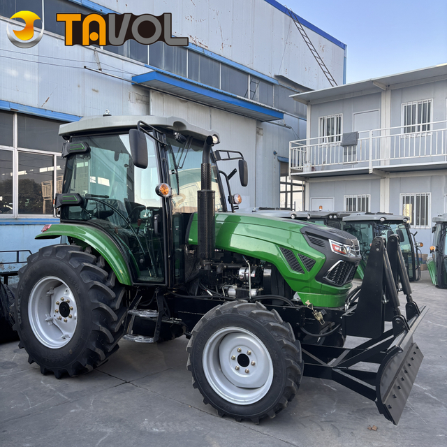 Селскостопански машини Tavol 70hp Селскостопански колесен трактор с булдозер