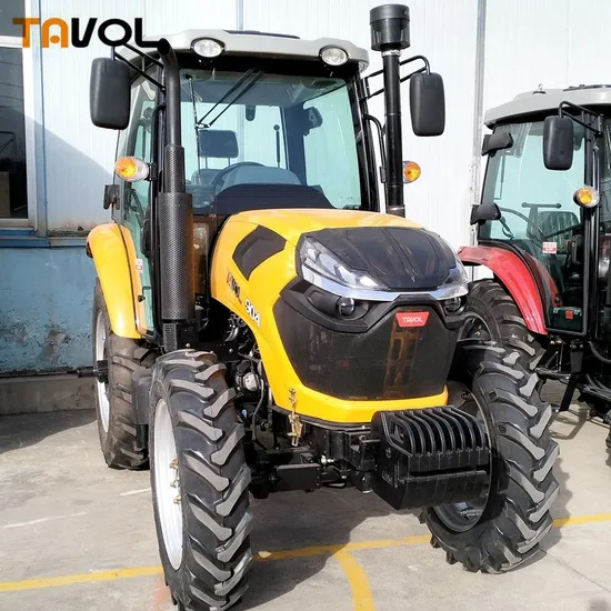 Tavol Bora 90hp Shamba la Matrekta ya Kilimo 4wd Matrekta ya Magurudumu 