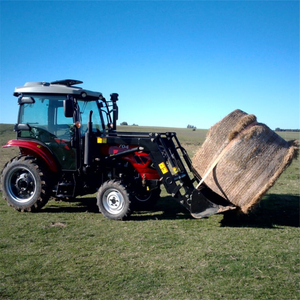 Trator agr&iacute;cola 4WD 8+8 70HP Trator para fazenda com carregador frontal
